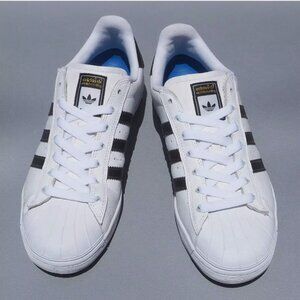 Adidas Superstar Skateboarding Vulc Adv Shoes  White Black Men's 7 EUC